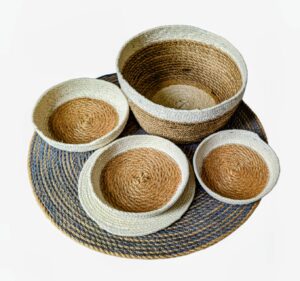 Where We Stand: Francia Boakye 2 Four woven baskets
