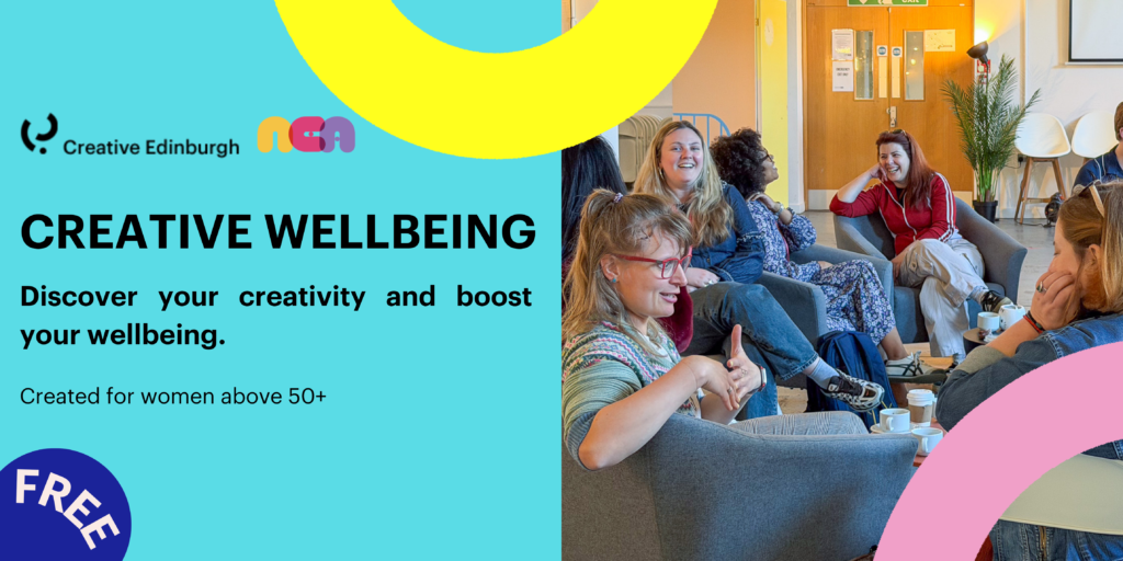 A promotional image for creative wellbeing sessions